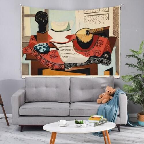 Abstract Tapestry Nordic Wall Hanging Picasso Art Tapestry Classical Canvas Background Bedroom Wandteppiche Room Decor ED50GT