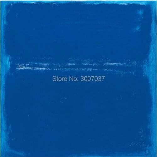 Free Shipping Hand Painted Blue oil Painting Drawing art picture Unframed Canvas Square Wall Picture Waterproof