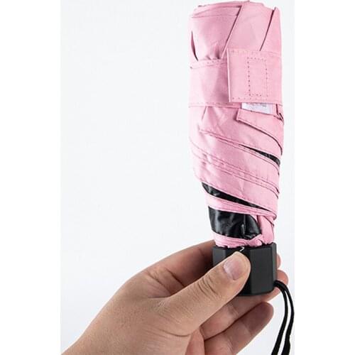 Small Fashion Folding Umbrella Rain Women Gift Men Mini Pocket Parasol Girls Small Fashion Folding Umbrella