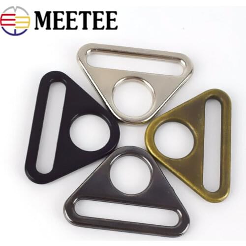 Meetee 20pcs 25/32/38/50MM Adjustment Belt Anti-skid Buckle Connection Bikini Button Bra Clothing Hardware Accessories BF223
