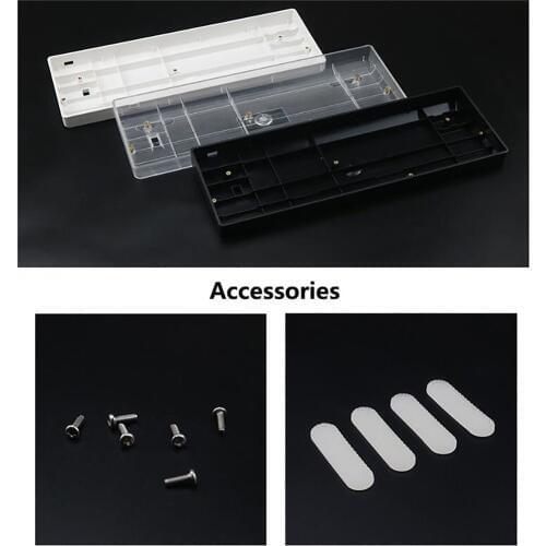 Mechanical Keyboard Shell Case Seat for GH60 POKER2 FACEU Keyboards Plastic Frame Case Universal Housing Repair Parts