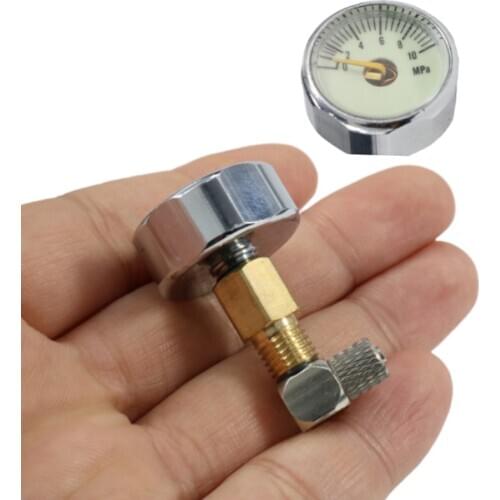 Mini Hydraulic Oil Pressure Gauge For 1/14 Huina 1/12 RC Excavator Bulldozer Trailer Truck Car DIY Parts