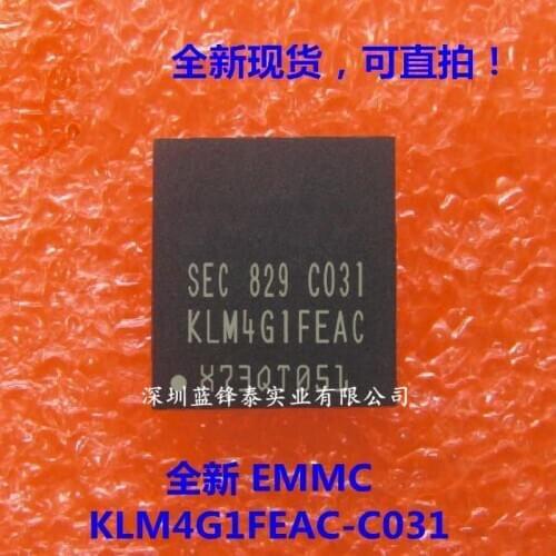 New Original KLM4G1FEAC-C031 KLM4G1FEAC BGA153Ball EMMC 4GB BGA-153