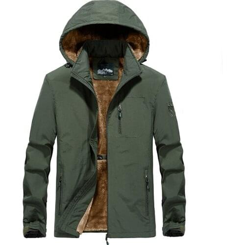 Black Fur Parka Men Coats Autumn and Winter Jacket Mens Cotton Zipper Military Trendy Hooded detachable Jacket Casual Parkas 5XL