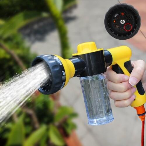 Nozzle Jet Water Gun Car Washer Sprayer 3 Grades Adjustable Cleaning Tool Auto Foam Lance High Pressure Portable