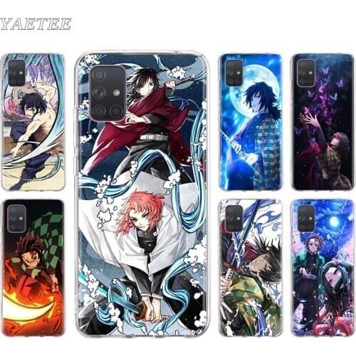 Silicone Phone Case For Samsung Galaxy A72 A42 A51 A50 A71 A10 A20e A21 A31 A30 A40 A41 A70s Back Cover Lovely Demon Blade