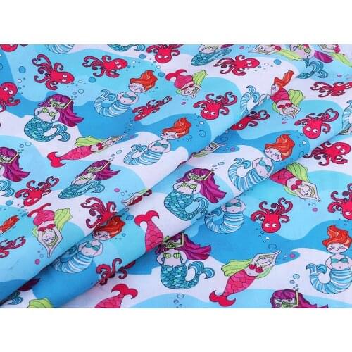 50*140CM Cartoons pattern Polyester cotton Fabric Patchwor Printed for Tissue Kids Home Textile for Sewing Doll Dress Curtain
