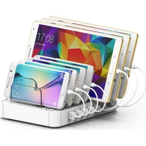 7-port USB Fast Charging Station AC100-240V USB Charger Hub for Mobile Phone and Tablet PC Hot Sale Charging Products