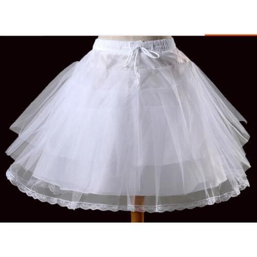 Womens Vintage No Hoop Rockabilly Short Tutu Underskirt Petticoat Crinoline for Girl Dress
