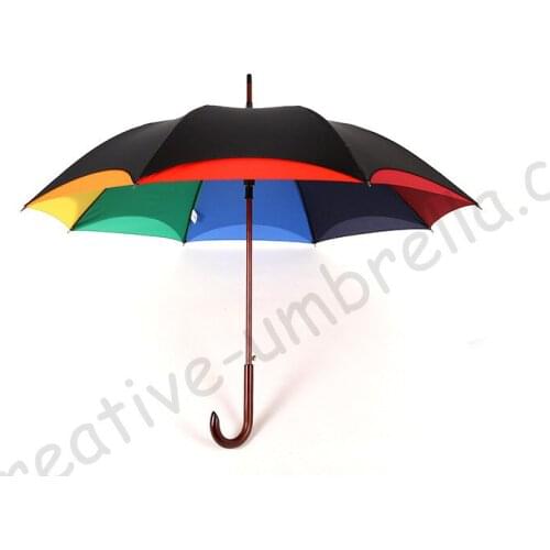 Lotus leaf rainbow solid wooden umbrellas100%sunscreen formosa 210T pongee double layer long handle rotate rose flower parasol