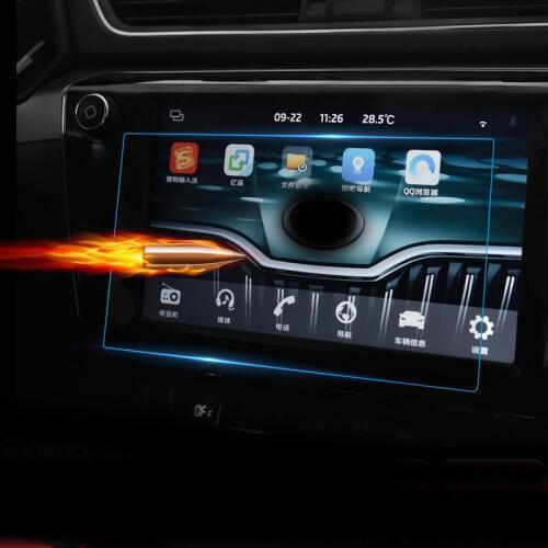 1pc for SKODA superb 2018 Navigation screen protect film Tempered film