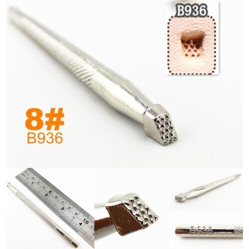 1pc Leather Craft Carving Stamping Stamper Emboss Print Punch Tool Chisel Pricking Iron Edger Creaser Groover Skiver Beveler Awl