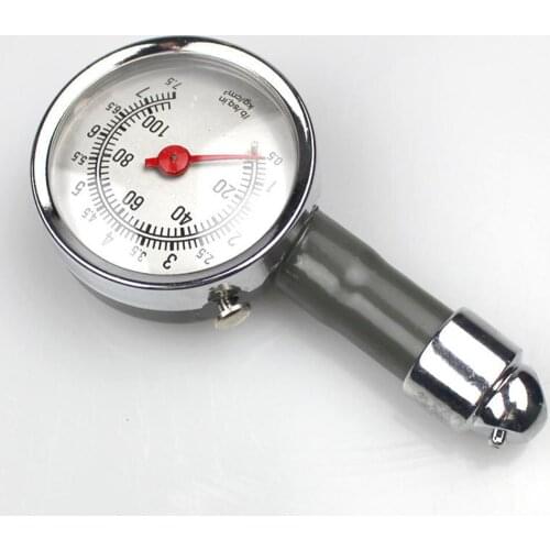 1pc New Car Wheel Tire Air Pressure Gauge Meter Tyre Metal Tester Repair Vehicle Monitoring System for Bicycle Bike Motorcycle