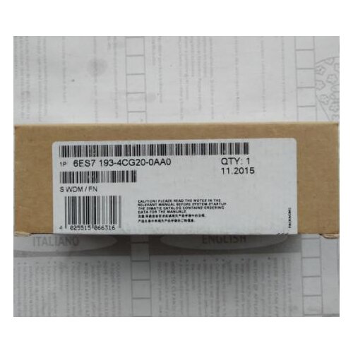 100% Originla New 2 years warranty 6ES7193-4CG20-0AA0 6ES7 193-4CG20-0AA0