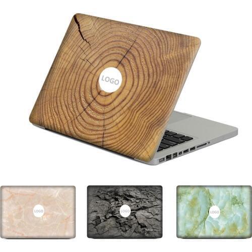 3D Wood Rings Marble Vinyl Decal Sticker For MacBook Air Pro 11 13 15 inch for Mac Laptop Case Full Cover Top Skin Sticker