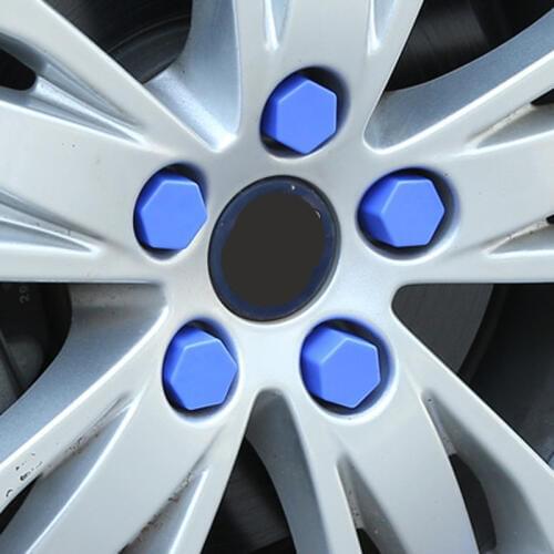 Vehicle Styler 20 pieces 19mm Silica Gel Wheel Nut Protective Bolt Caps Covers Hub Screw Guard for Mitsubishi ASX/Outlander