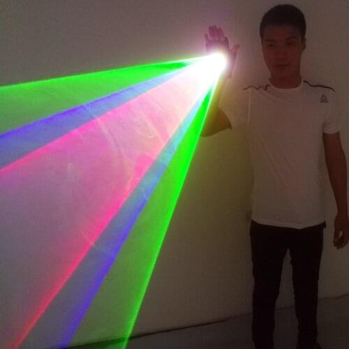 Free Shipping RGB Laser Whirlwind Multicolour Laser Vortex Laser Man stage LED luminous Costumes