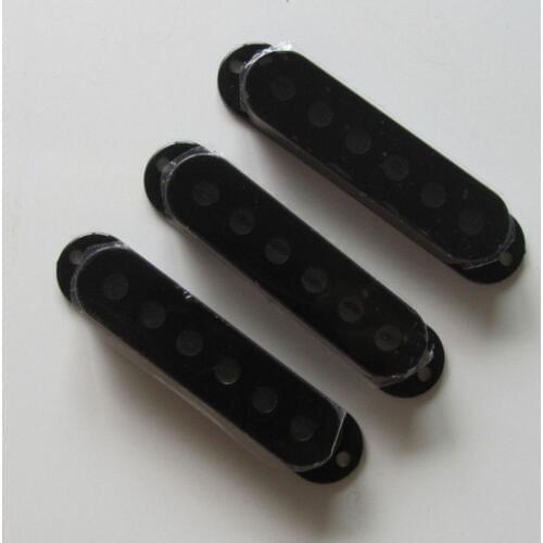 Black 3 Single Coil Guitar Pickup Covers fits ST Guitar