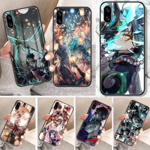 Genshin Impact xiao Phone Case For Huawei Honor 6A 7A 7C 8A 8X 8 9 9X 10 10i 20 Lite Pro black soft prime tpu cover luxury shell