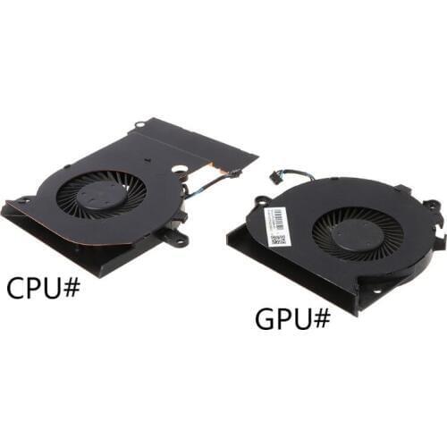 Black Metal Replaced Laptop GPU CPU Cooling Fan for HP OMEN 15-CE 17-AN Cooler Fan