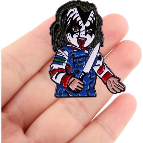 DZ2177 Halloween Enamel Pins Movie Brooches for Backpack Bags Badge Fashion Lapel Pin Decoration Jewelry Friends Birthday Gifts