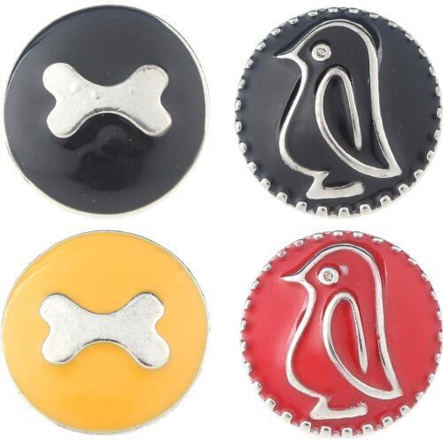 JaynaLee 18-20mm Metal Ginger Snap Button Fit Ginger Snaps Bracelets Jewelry for women men gifts GJS4507