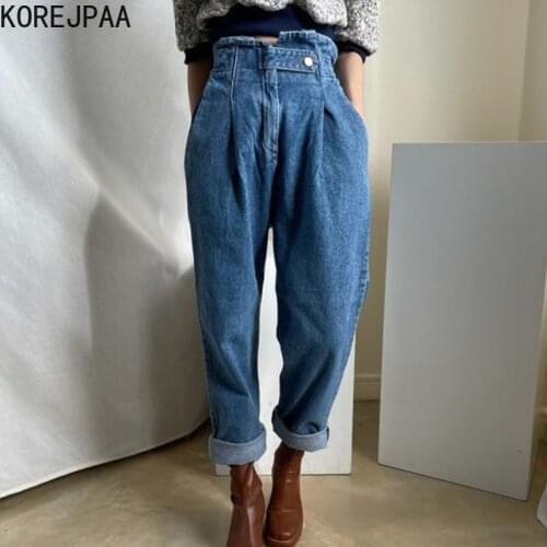 Korejpaa Women's Trousers Harem Pants