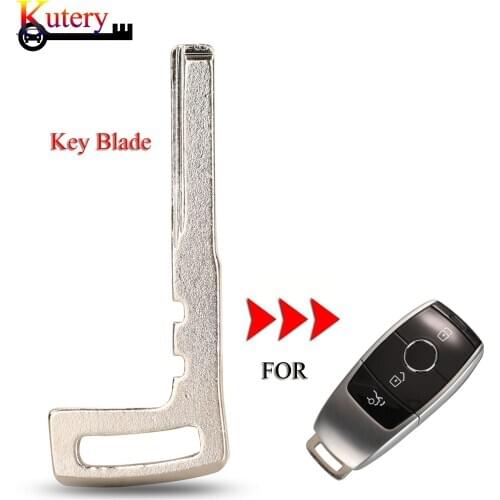 Kutery 10pcs/Lot Remote Smart Car Key Insert Key Blank For Mercedes Benz C200L E300L S320 S350L GLC Uncut Key Blade