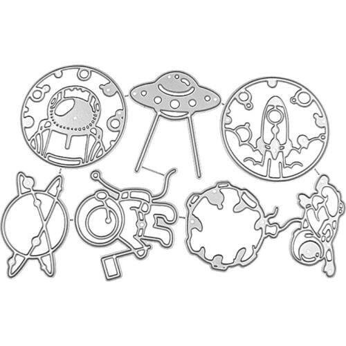 Planet Metal Cutting Dies Stencil Scrapbooking DIY Album Stamp Paper Card Emboss E15B
