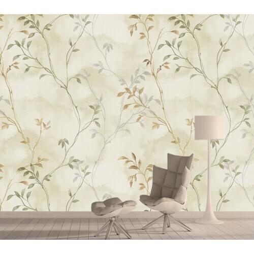Retro Leaf Nature 3d Mural Wall Paper Papers Home Decor Contact Murals Wallpapers for Living Room Walls Improvement Wallpaper