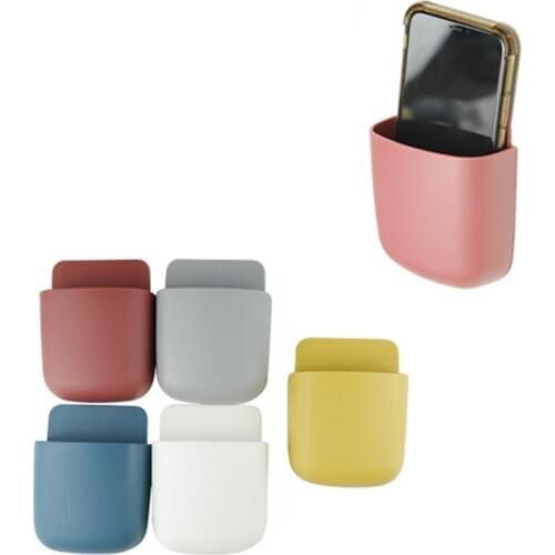 Wall Mounted Storage Box Remote Control Storage Organizer Case For Air Conditioner TV Mobile Phone Plug Holder Stand Rack