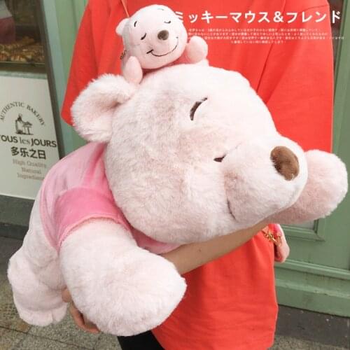 Original Disney Lovely Cherry Blossom Pooh Bear Plush Toy 60cm A Nice Present For The Children Birthday Christmas