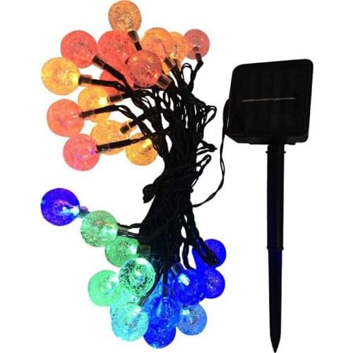 Led Solar Lamp Outdoor Waterproof Fairy Garden Christmas String For Country House Holiday Cottage Vegetable Festoon Solar Cell