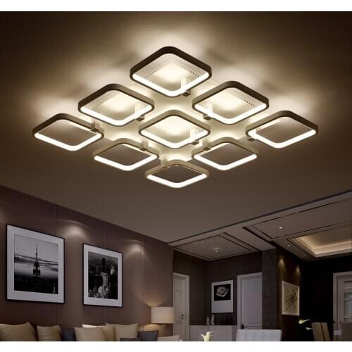 LED aluminum acrylic ceiling lamps rectangular home living room bedroom study and commercial restaurant office Ceiling lights