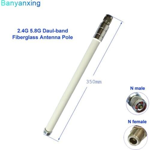 Outdoor Wifi Launch Daul Band Antenna 2.4g and 5.8g Fiberglass Antenna Wholesalea 1PCS 8dbi