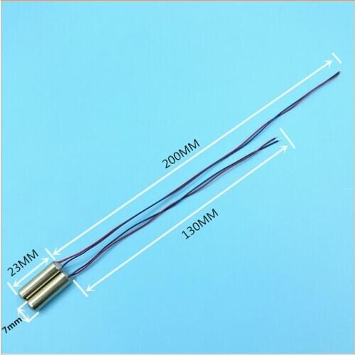 720 Micro Waterproof Vibration Motor Coreless Motor 7x23mm Mini DC Vibrator Motor Professional Massager Motor