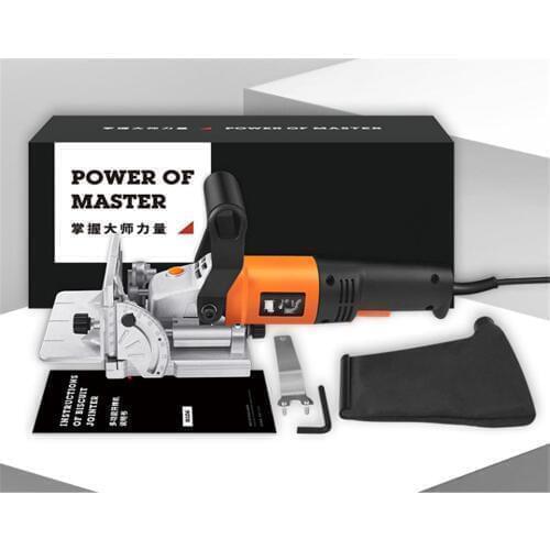 760W Biscuit Jointer Electric Tool Authentic Woodworking Tenoning Machine Biscuit Machine Puzzle Machine
