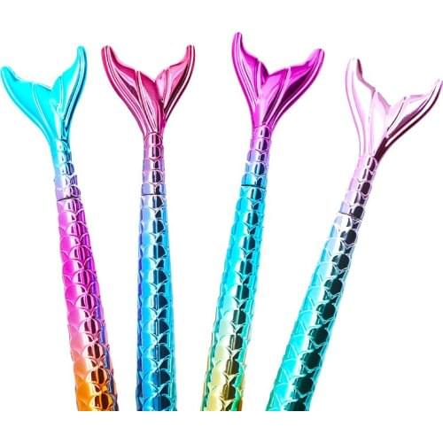 8pcs Cool Mermaid Pen Cute Cartoon Creative Signature Ink Gel Pens School Supplies Gifts Kawaii Funny Office Stationary