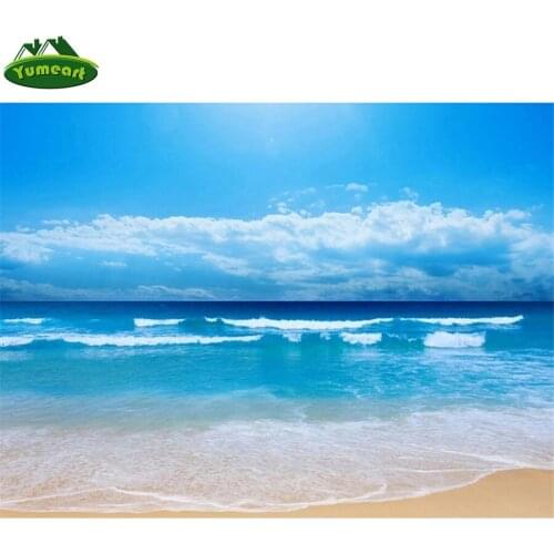 DIY Diamond Painting by Number Sea Beach Mosaic Diamond Art Craft Rhinestone Embroidery Landscape Sky Decoration Home Decoration