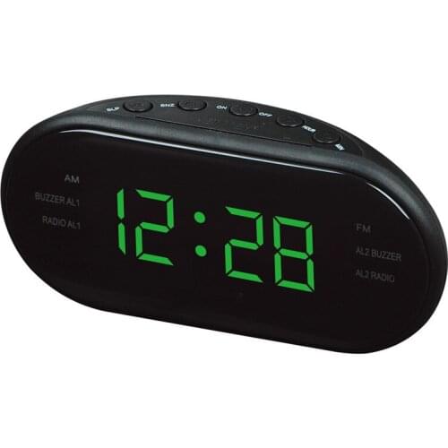 AsyPets New Fashion Modern AM/FM LED Clock Radio Electronic Desktop Alarm Clock Digital Table Clocks Snooze Function-25