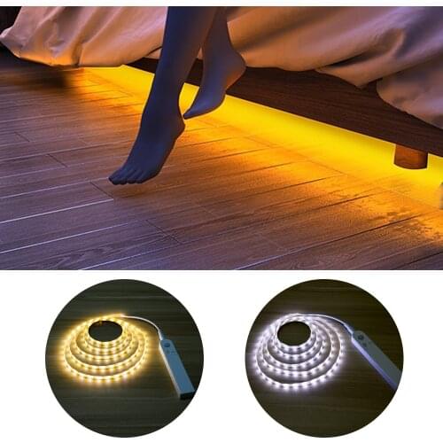 Wireless Motion Sensor lamp LED Strip Under Bed light Under Cabinet light 1M 2M 3M Night light Closet Wardrobe Stairs Door light