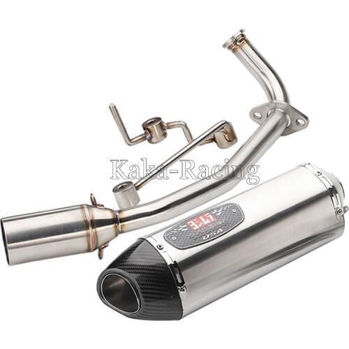 For Honda PCX125 PCX150 Motorcycle Exhaust Full system Slip on Link Pipe Yoshimura carbon fiber Exhaust Muffler Escape PCX 150