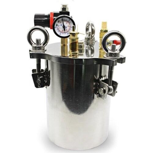 1L 304 Stainless Steel Dispenser Pressure Tank Pressure Barrel Dispensing Valve Fluid Dispensing Storage Bucket