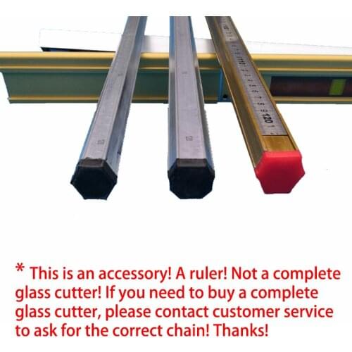 I PC of 60cm Measuring Ruler Accessories Glass Push Knife 6 Side T-type Glass Push Knife Suitable for 3-10mm Glass