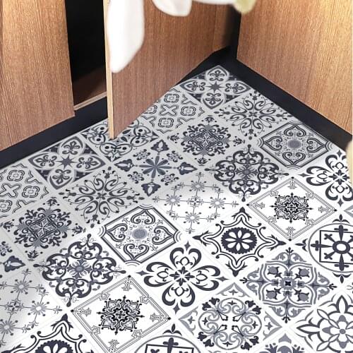 European Retro Pattern Matte Tiles Wall Sticker 50*100cm Transfers Covers For Kitchen Bathroom Home Renovation Floor Wallpaper