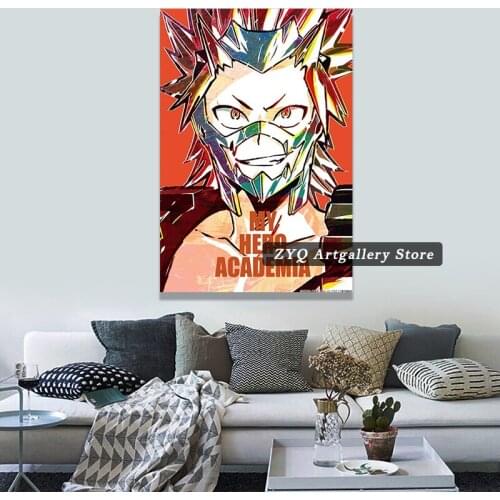 My Hero Academia Kirishima Eijiro Anime Poster Perfect Gift For Home Decor MHA Canvas Painting Art Wall Decoration