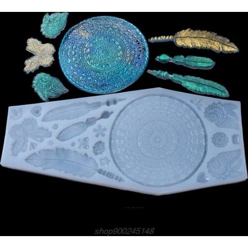 DIY Dream Catcher Casting Silicone Mould Crafts Jewelry Pendant Making Tools Crystal Epoxy Resin Mold D22 20 Dropshipping