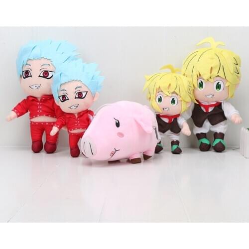 The Seven Deadly Sins Nanatsu No Taizai Foxs Sin Of Greed Ban Meliodas Hawk pig Plush Toys plush stuffed