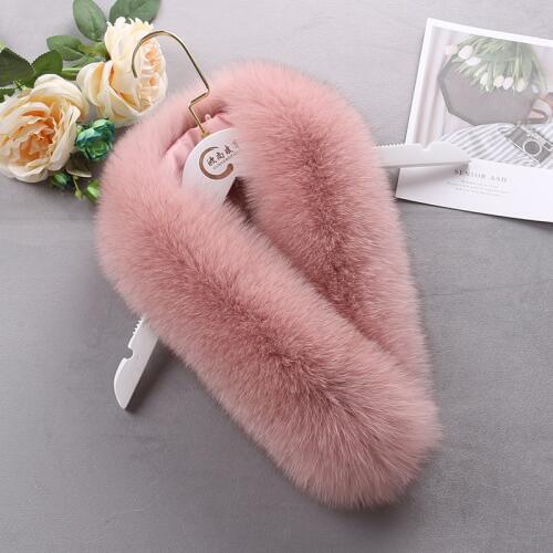 Real fox fur scarves multicolors genuine fox fur collar winter down coat hat fur coollar jacket fox fur collar fluffy fur decor