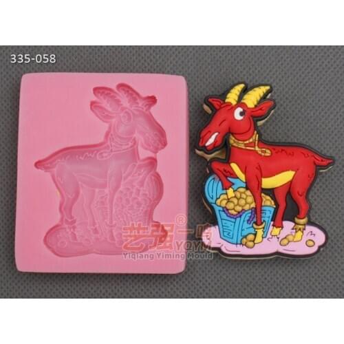 Silicone Fondant Cake Mold 335-058 mini sheep Decoration clay mould resin mold